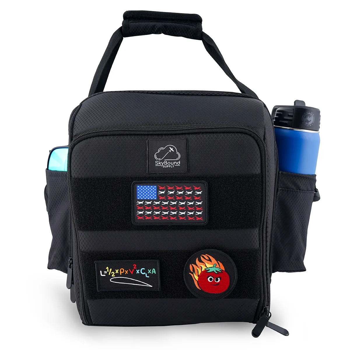 Skybound Aviation Bag Front Patches flight bag